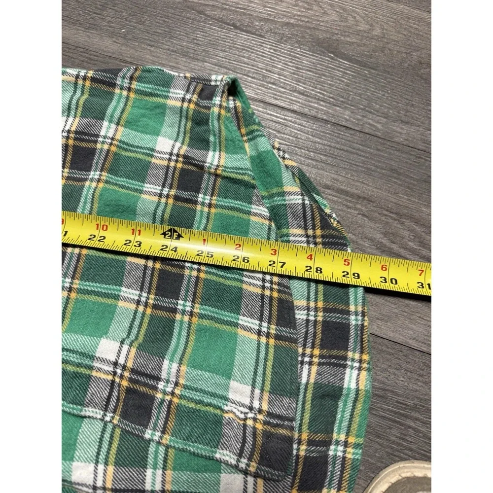 Polo Ralph Lauren Shirt Men S‎ Tartar Plaid Classic Fit Green Flannel Outdoors.